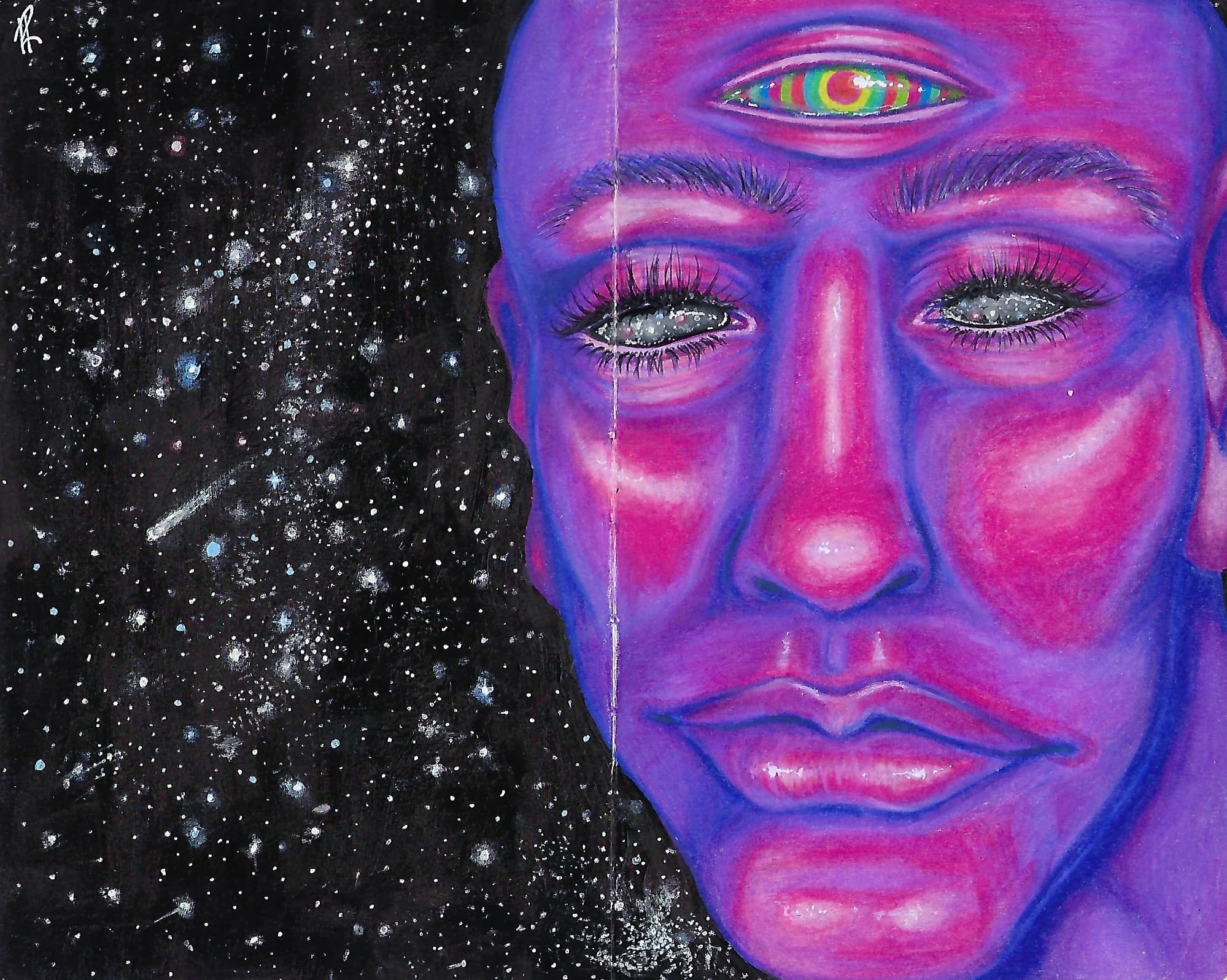 Celestial — Colored Pencil & Pen by Hannah Remboldt